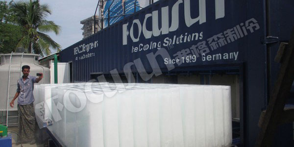 18 tons direct system block ice machine-- India-5