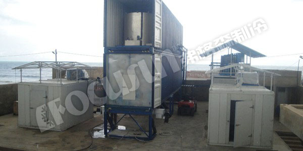25 tons conainerized flake ice machine with contaierized ice storage--Senegal-2